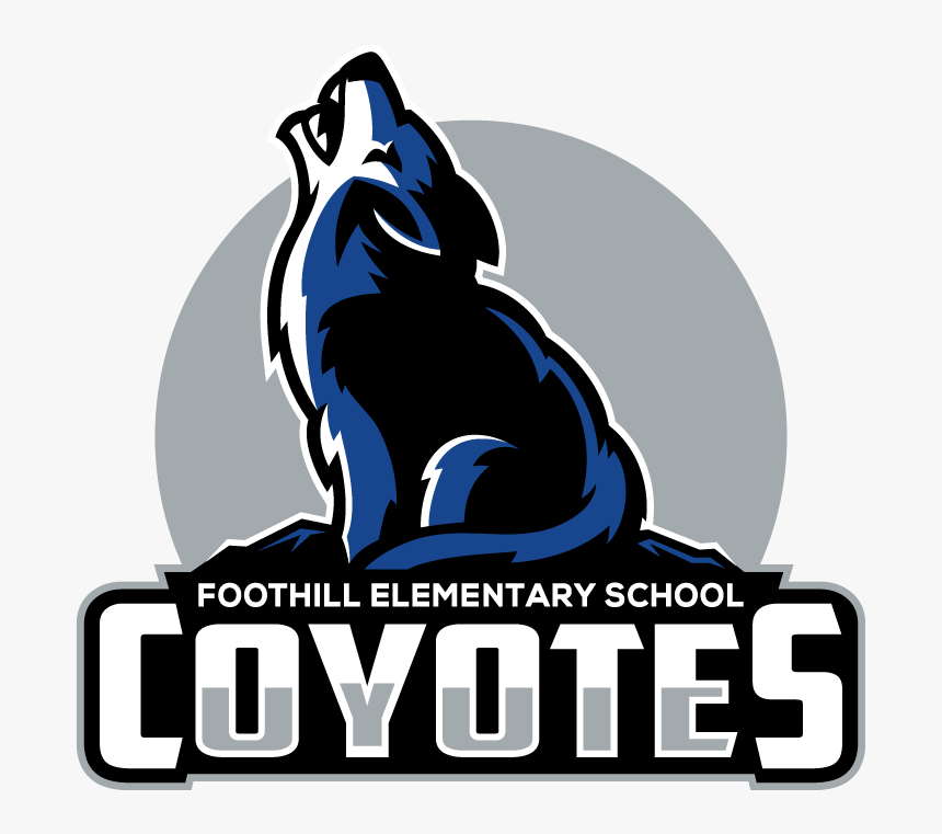 Coyote Logo - Foothill Elementary School Corona, HD Png Download, Free Download