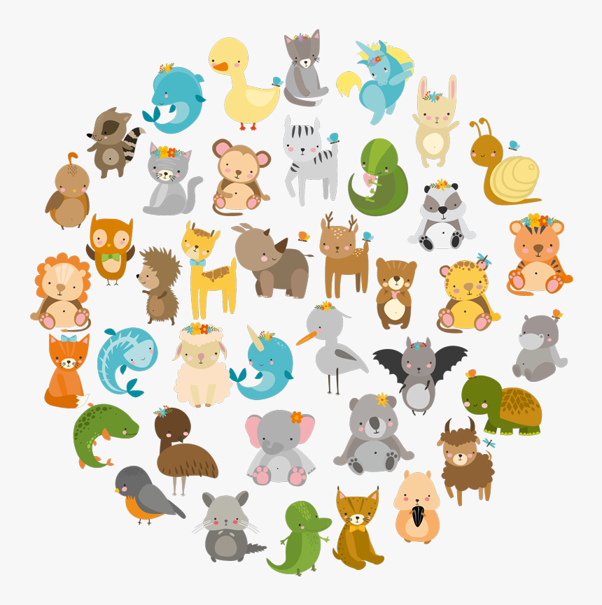 Cute Zoo Animal Drawings, HD Png Download, Free Download