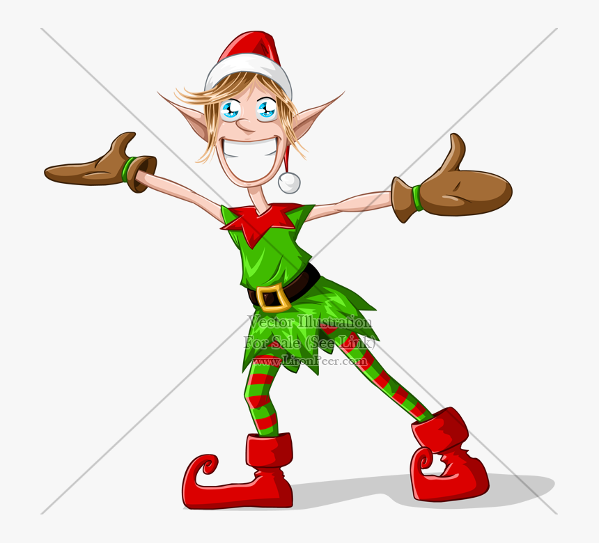 Scariest Clip Elf On Shelf - Put Your Face On Funny Elf Clipart, HD Png Download, Free Download