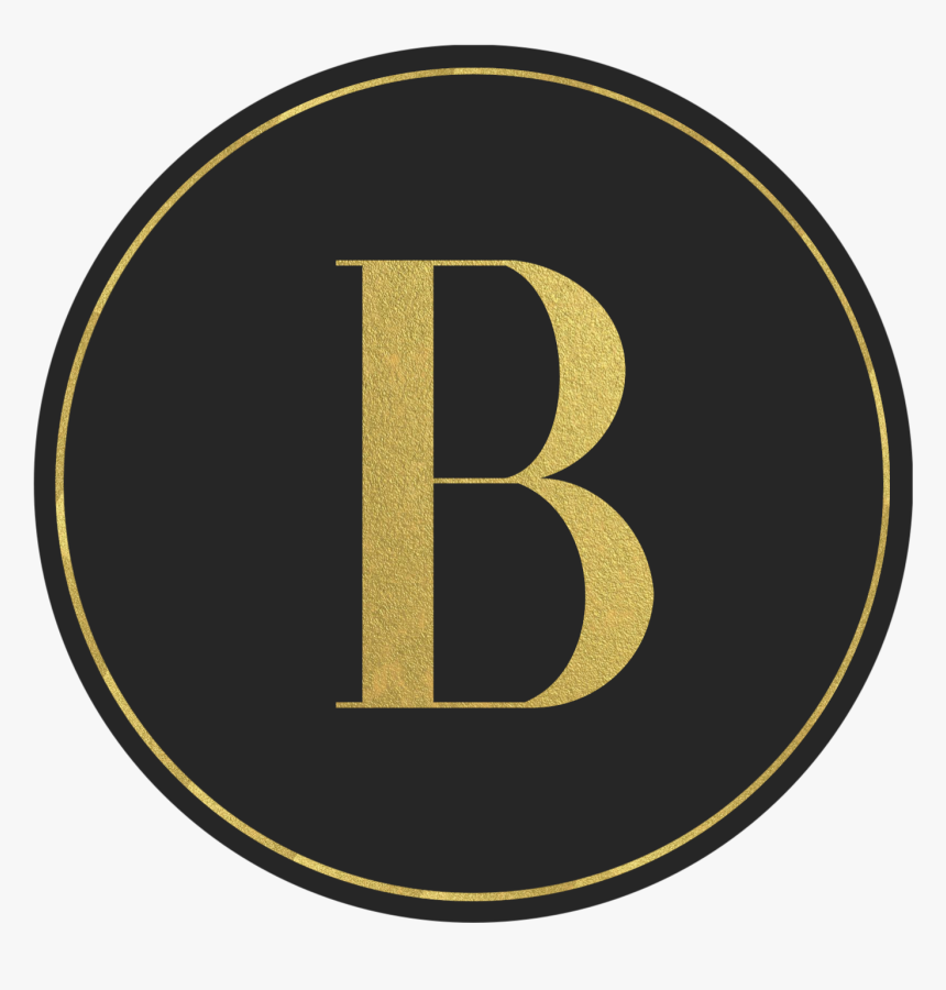Black Circle Banner With Gold Letter B - Green Mountain Coffee Roasters, HD Png Download, Free Download