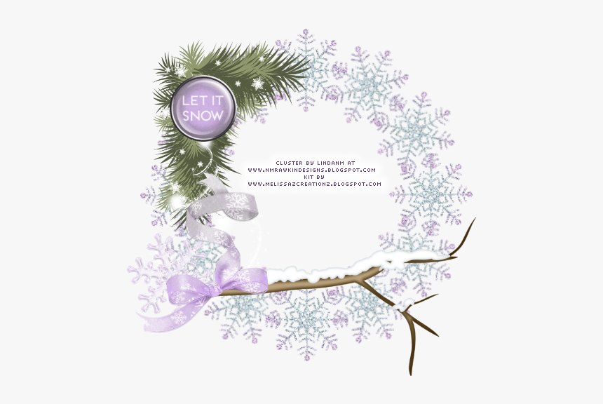 Snow Winter Cluster Frames, HD Png Download, Free Download