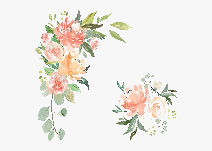 Flower Crown Clipart Black And White Same Day Delivery - Flower Watercolor Png Free, Transparent Png, Free Download
