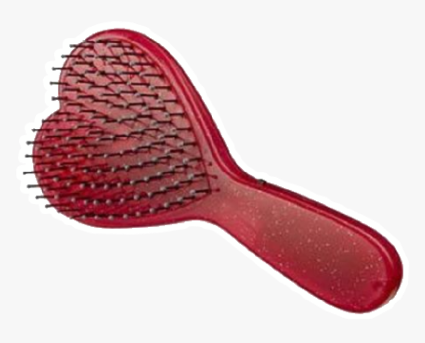 #png #aesthetic #pngaesthetic #filler #red #heart #brush - Hairbrush, Transparent Png, Free Download