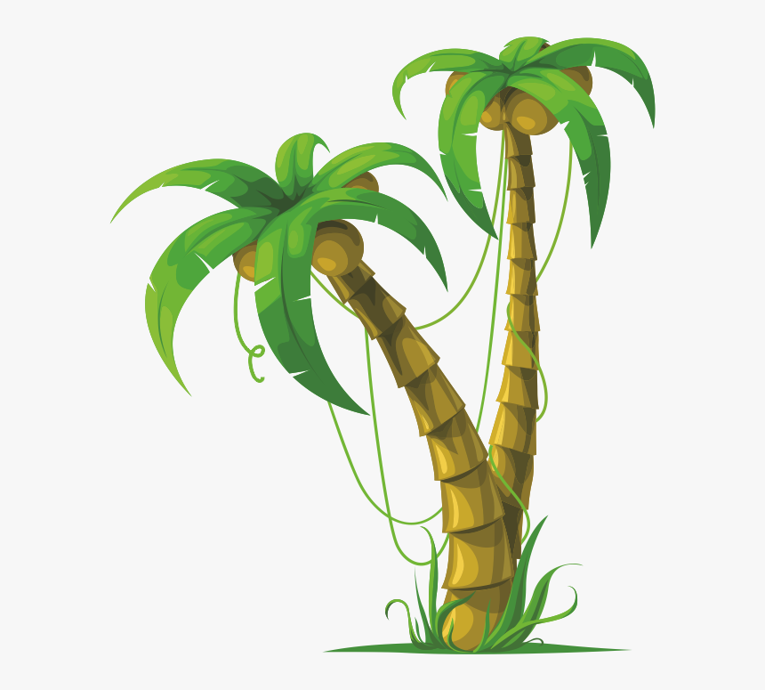 Coconut Tree 3d Drawing, HD Png Download, Free Download