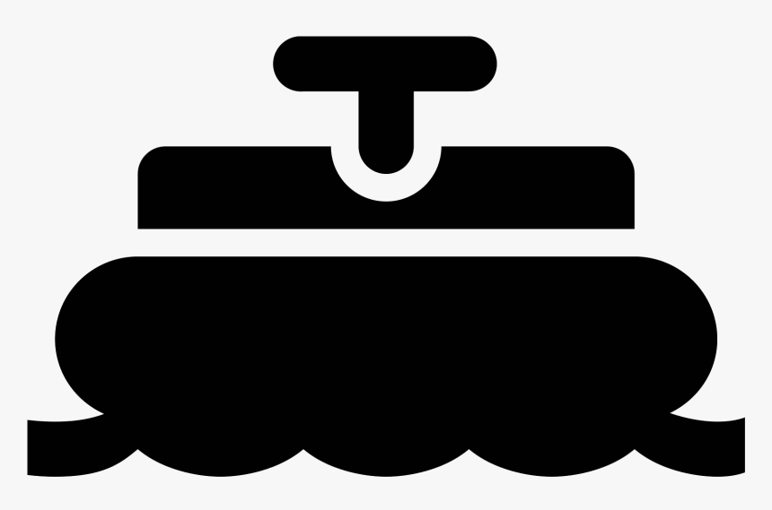 This Icon Depicts A Boat Floating In Water Clipart, HD Png Download, Free Download