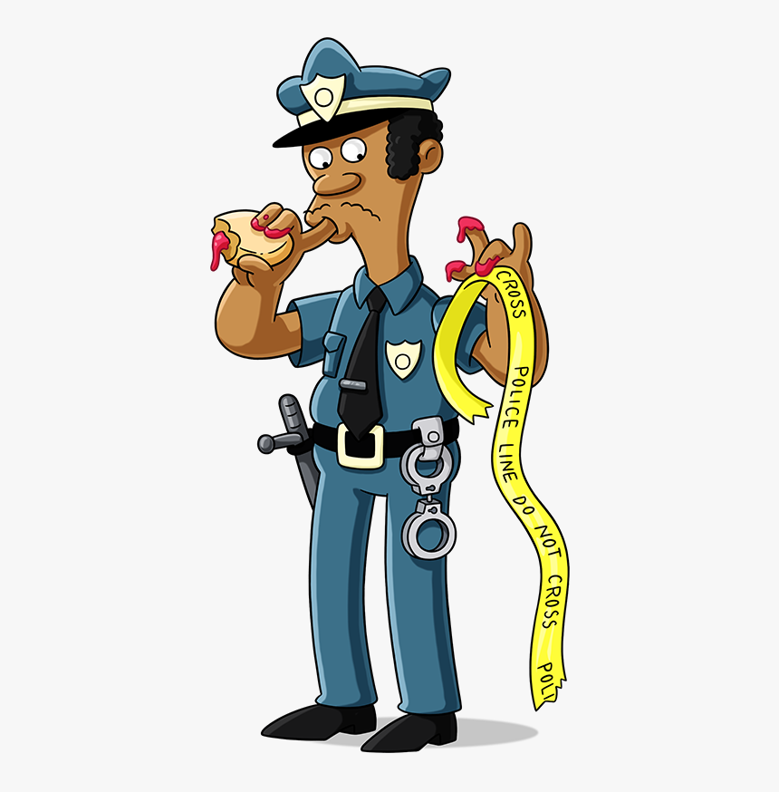 Clipart Transparent Download Collection Of Free Altercating - Simpsons Officer Lou Family, HD Png Download, Free Download