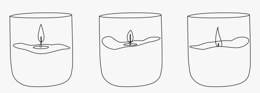 Candle Burning Black And White, HD Png Download, Free Download