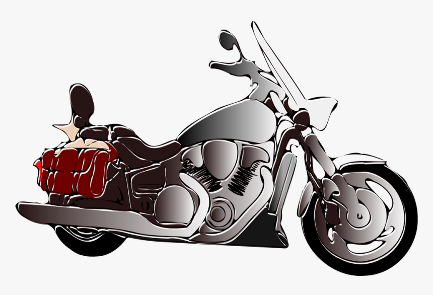 Motorcycle, Motorbike, Bike, Transportation, Transport - Cartoon Bike Png, Transparent Png, Free Download