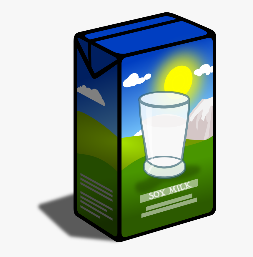 Soy Milk Carton - Carton Of Milk Clipart, HD Png Download, Free Download