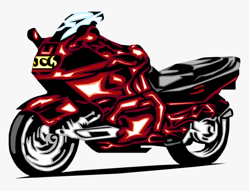 Vector Illustration Of Motorcycle Or Motorbike Motor - Motorcycle, HD Png Download, Free Download