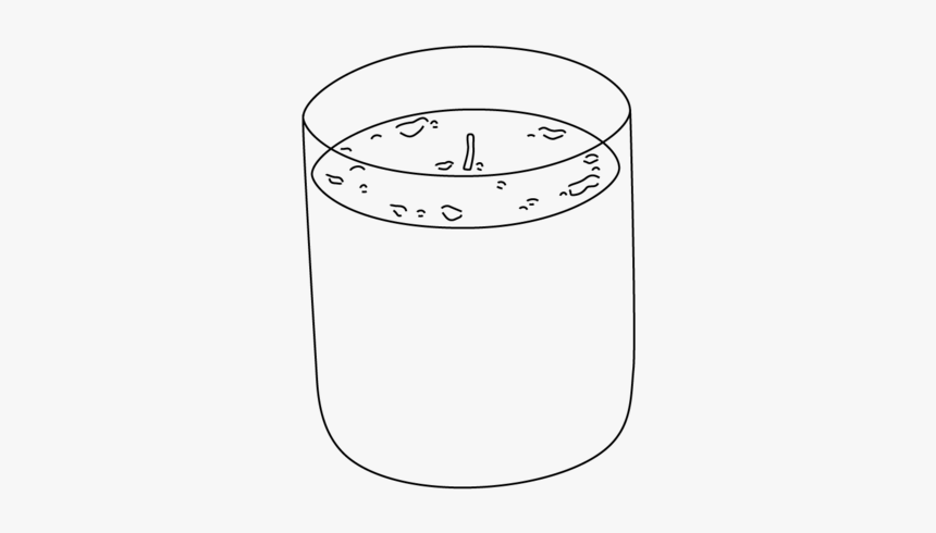 3 Wick Candle Drawing, HD Png Download, Free Download