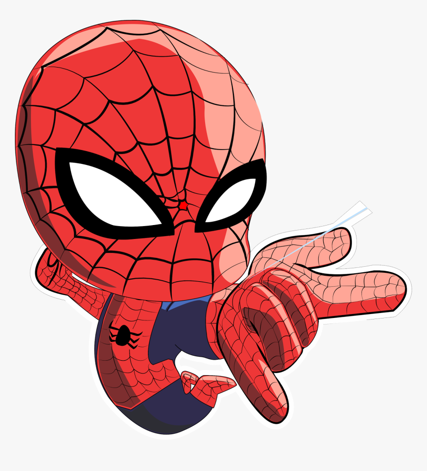 America Spider-man Hulk Iron Captain Man Clipart - Spiderman Chibi Png, Transparent Png, Free Download