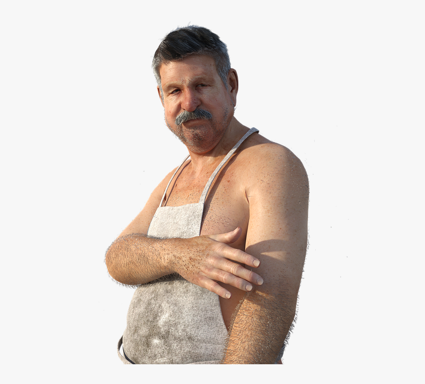 Portrait Man Adult Body Hair Unsanitary Bart - Body Hair, HD Png Download, Free Download