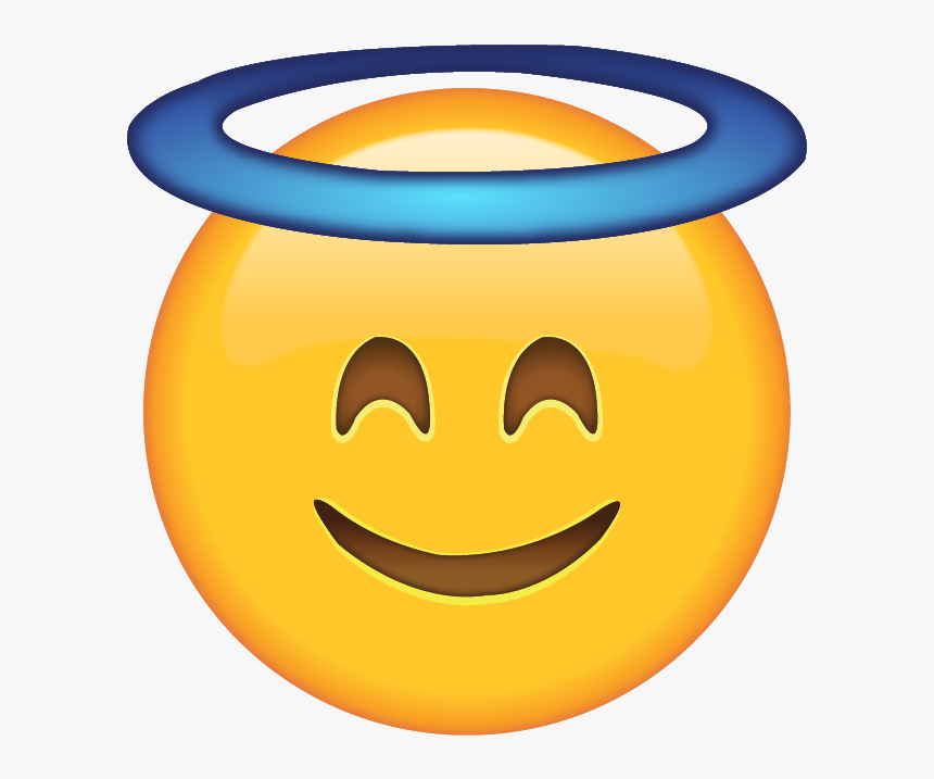 Smiling Face With Halo Emoji, HD Png Download, Free Download