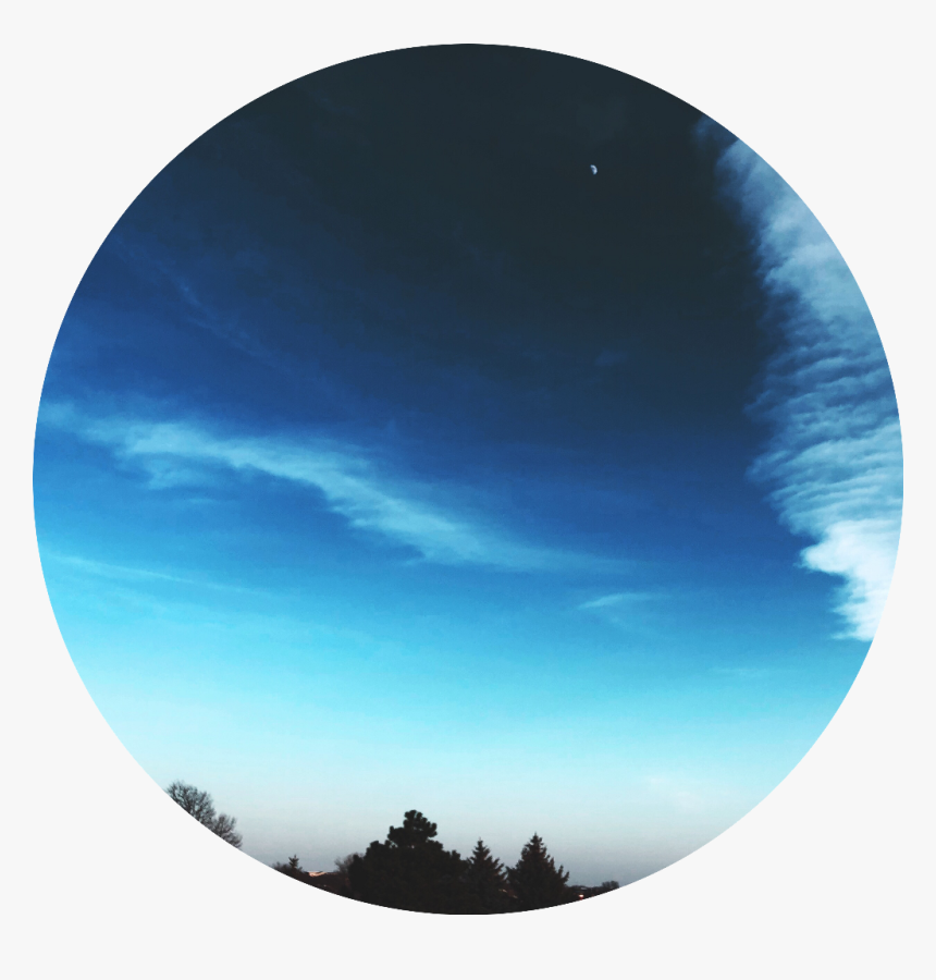 Sky Background~@alissabeanz Icon Background Iconbackgro - Circle Icon Background Blue, HD Png Download, Free Download