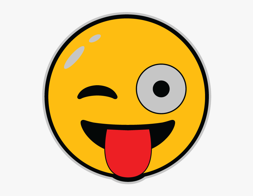 Silly Face Emoji Clipart , Png Download - Smiley, Transparent Png, Free Download