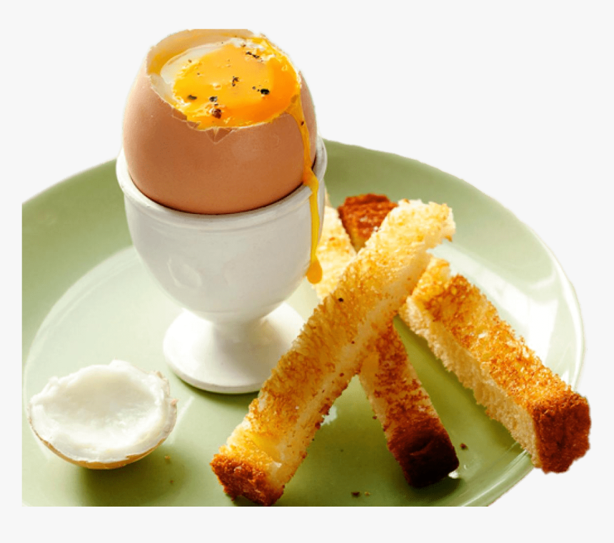 Soft Boiled Egg With Soldiers - Runny Eggs And Soldiers, HD Png Download, Free Download