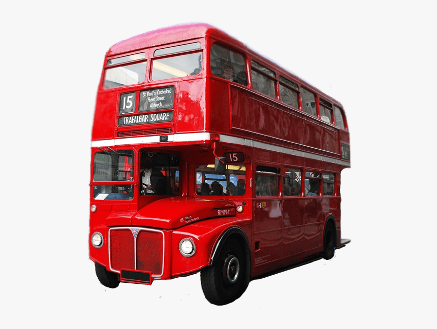 Red Double Decker Bus London - London Red Bus Png, Transparent Png, Free Download