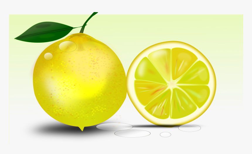 Lemon Clip Arts - Limon Dibujo A Color, HD Png Download, Free Download
