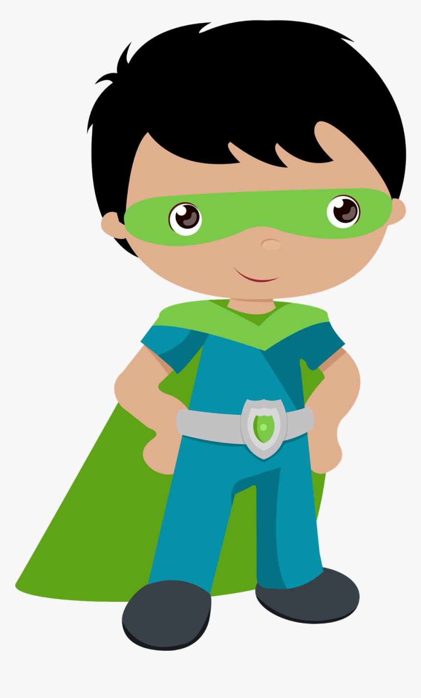 Kids Dressed As Superheroes Clipart Oh My Fiesta For - Boy Superhero Clip Art, HD Png Download, Free Download