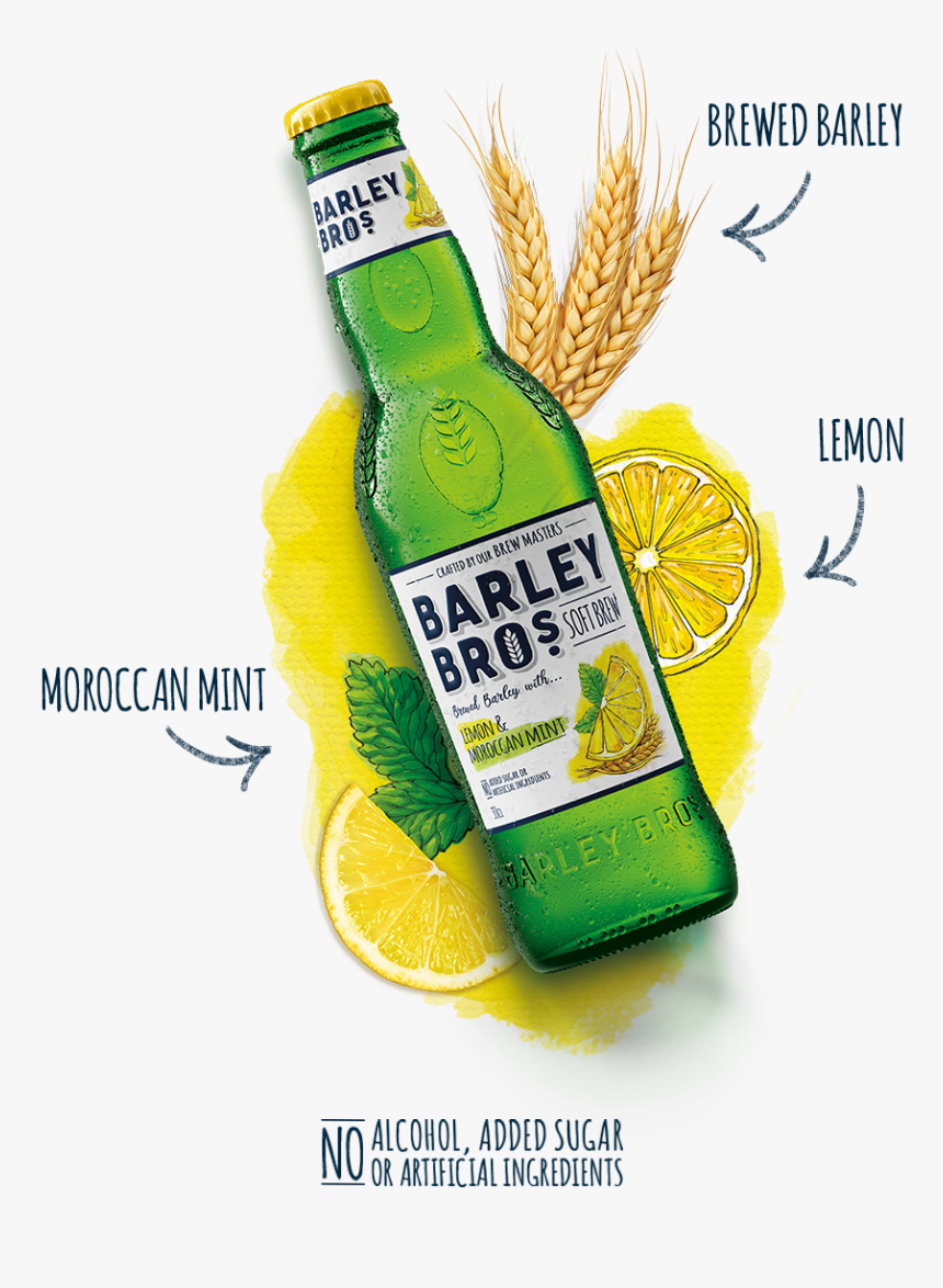 Lemon - Barley Bros Soft Brew, HD Png Download, Free Download