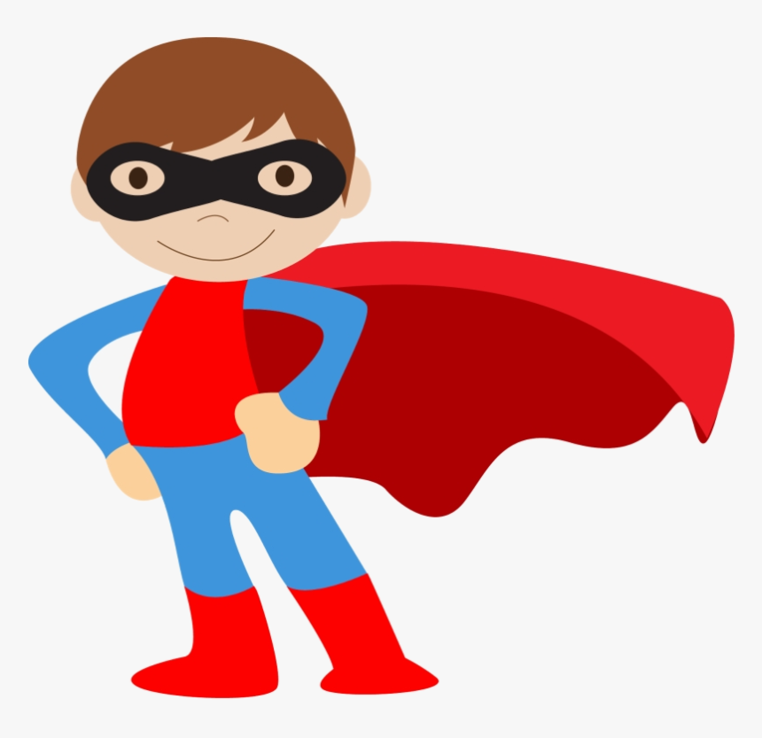 Superhero Kids Dressed As - Clip Art Super Hero, HD Png Download, Free Download