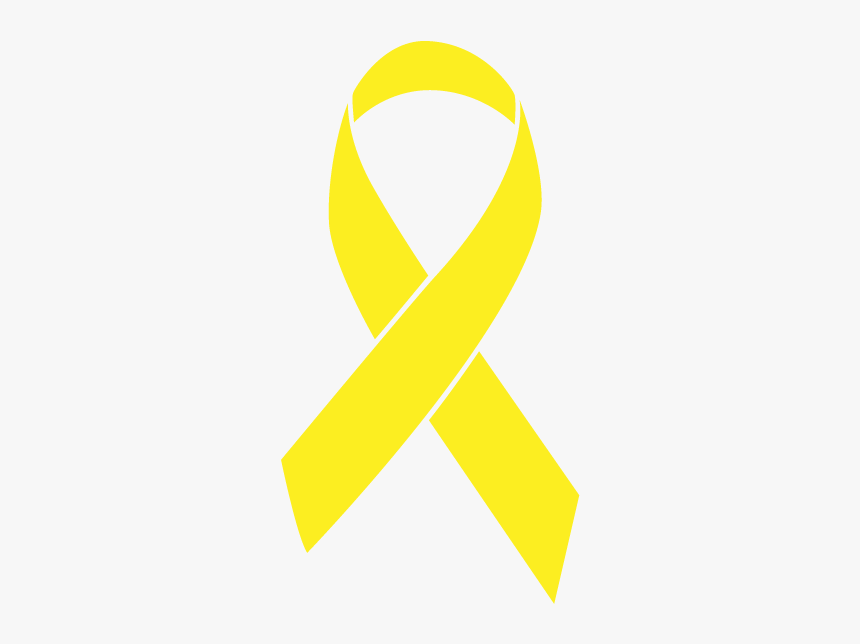 Yellow Colored Osteosarcoma Ribbon - Lung Cancer Color Ribbon, HD Png Download, Free Download