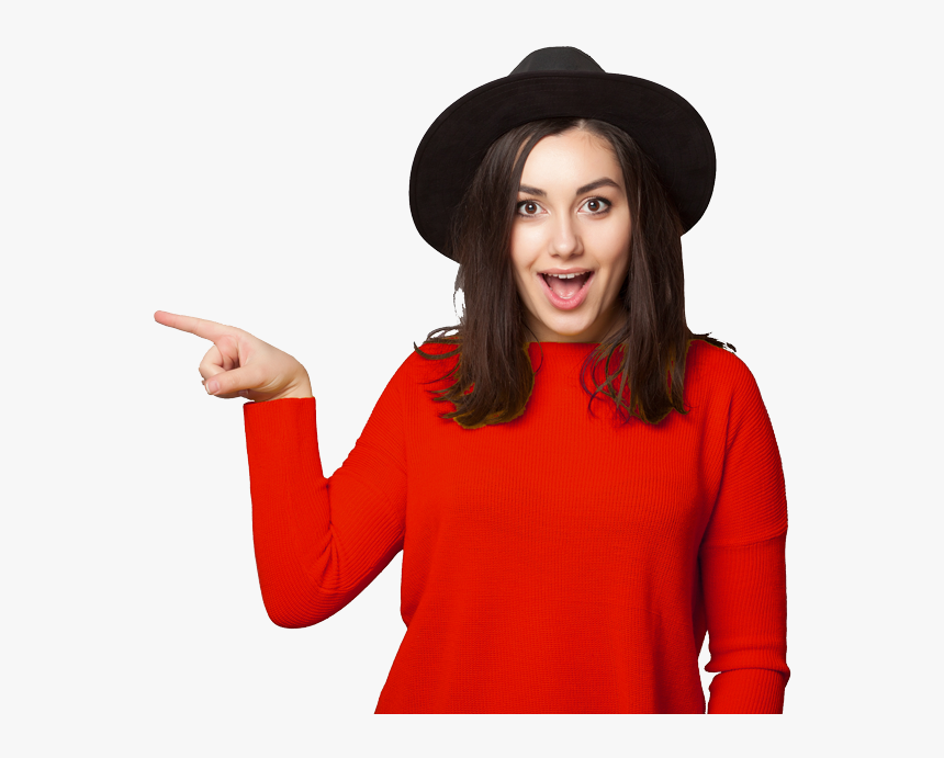 Transparent Woman Pointing Png - Woman Pointing Finger Png, Png Download, Free Download