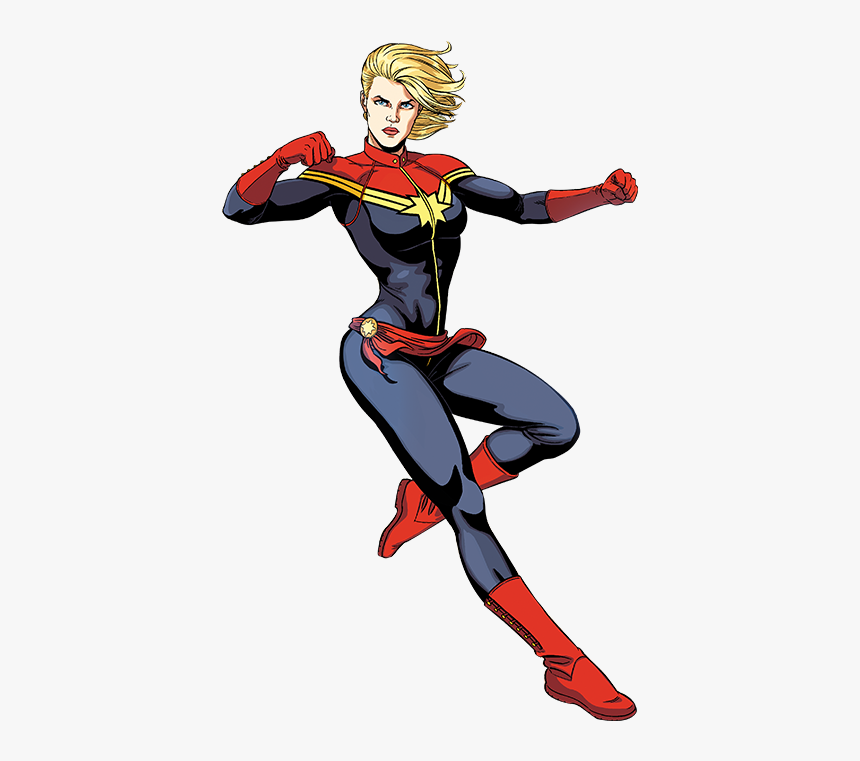 Captain Marvel Comic Png, Transparent Png, Free Download