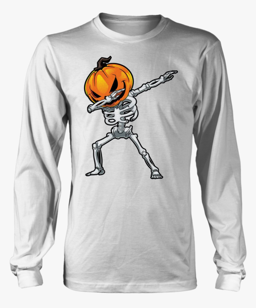 Dabbing Skeleton Pumpkin Halloween Shirt - T Shirt Made In Israel, HD Png Download, Free Download