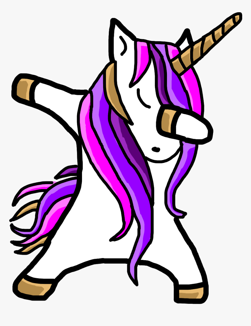 Unicorn Dab Horse Clip Art - Unicorn Dab Transparent, HD Png Download, Free Download