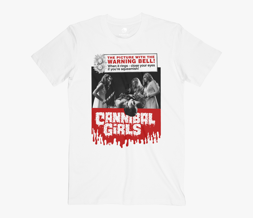 Horror Movie T Shirt Cannibal Girls - Pink Graphic T Shirt, HD Png Download, Free Download