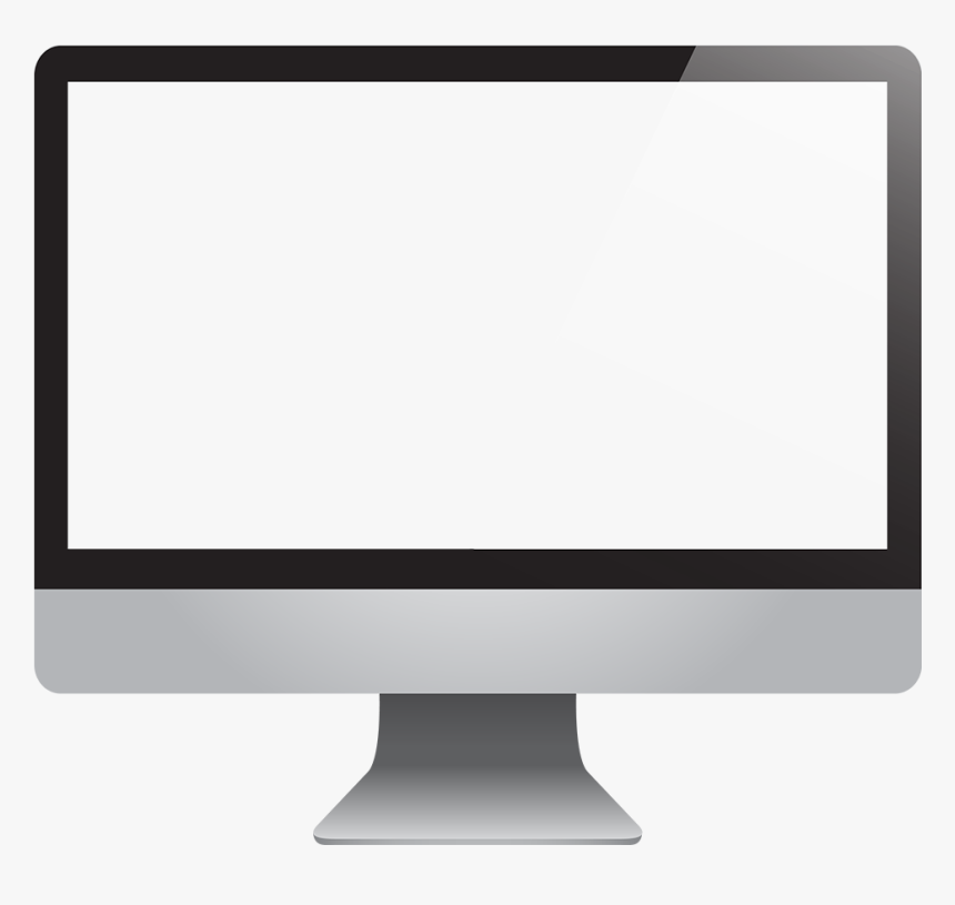 Transparent Imac Mockup Png - Computer Screen Mockup Transparent, Png Download, Free Download