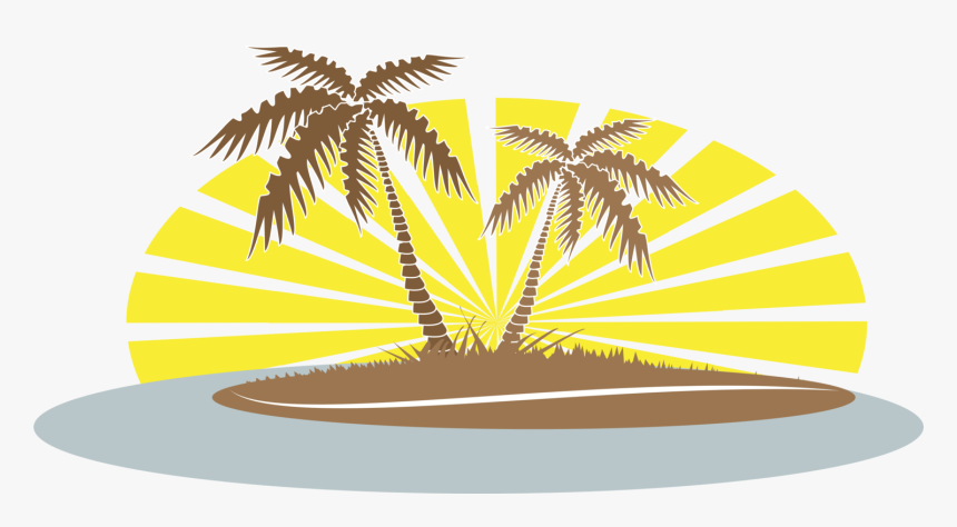 Plant,leaf,commodity - Island And Palm Tree Png, Transparent Png, Free Download