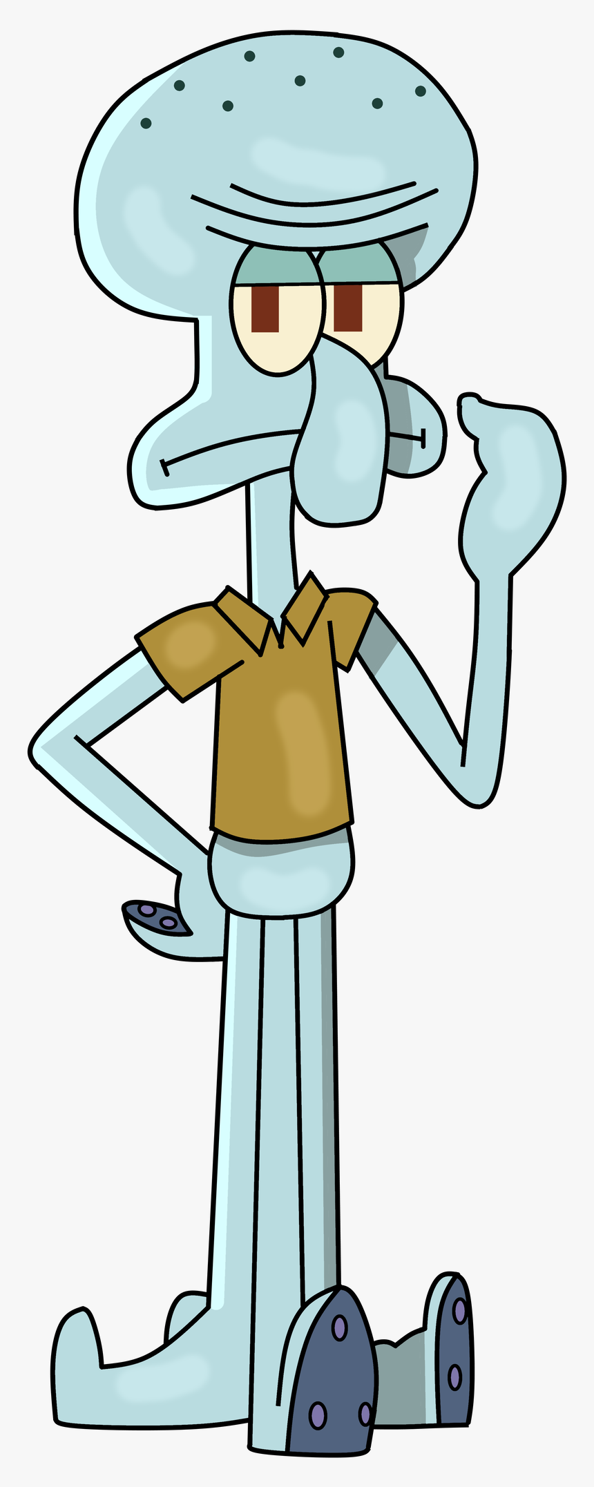 Collection Of 14 Free Squidward Dab Png Bill Clipart - Squidward As A Vsco Girl, Transparent Png, Free Download