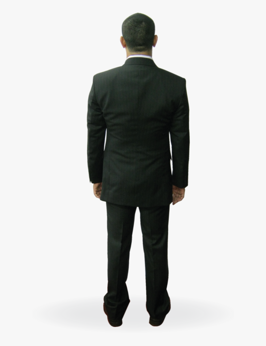 Black Suit Back Png - Back Man In Suit Png, Transparent Png, Free Download