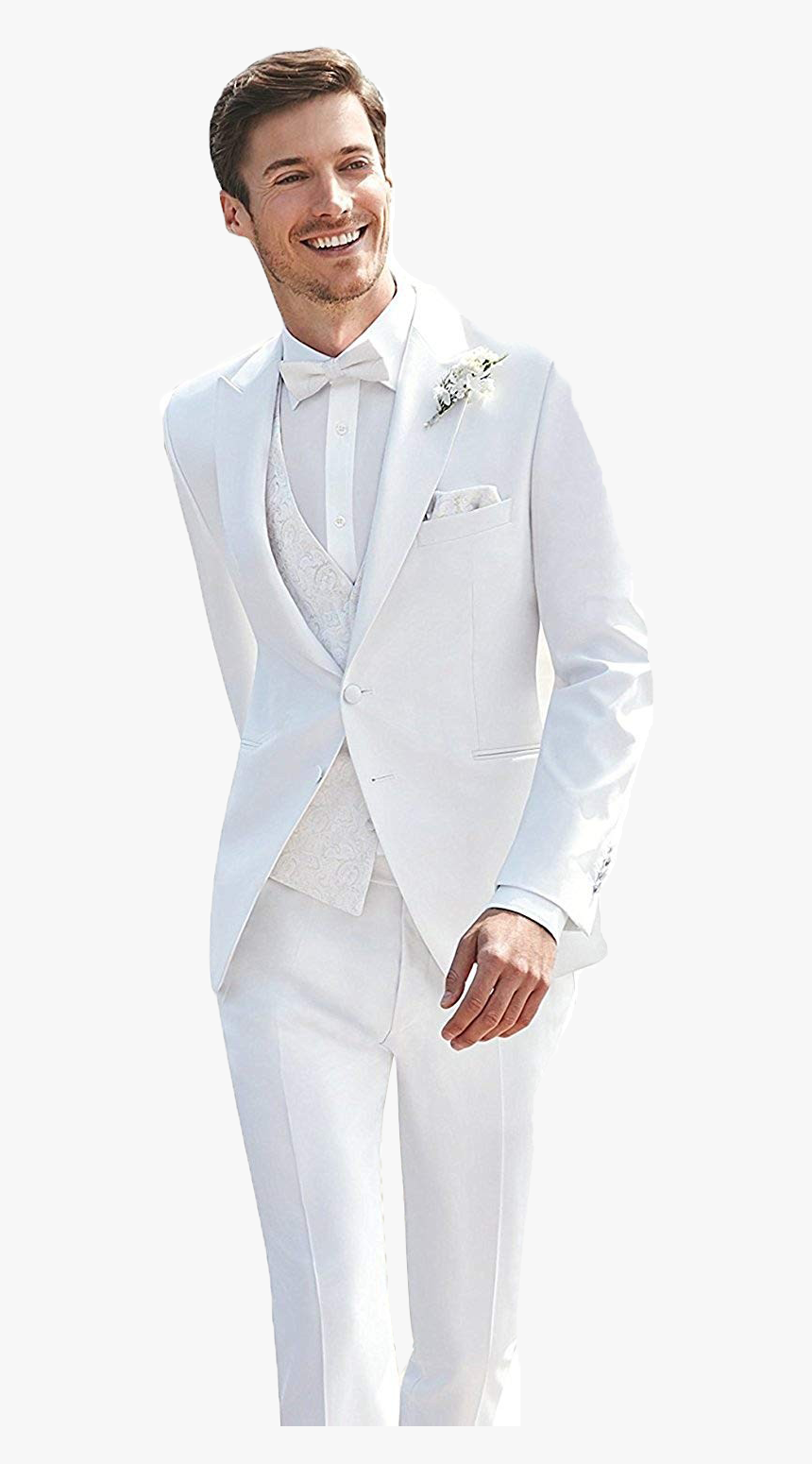 White Tuxedo Suit Png Image Download - White Tuxedo Suit For Wedding, Transparent Png, Free Download