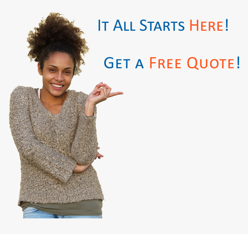 Get A Free Quote - Girl, HD Png Download, Free Download