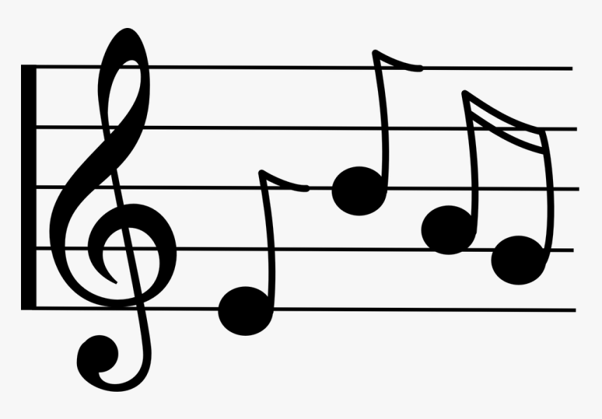 Jpg Freeuse Library Clipart Music Notes - Treble Clef, HD Png Download, Free Download