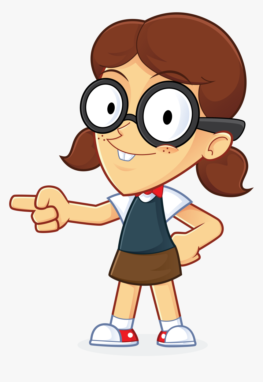 Person Pointing Clipart - Girl Pointing Clipart Png, Transparent Png, Free Download