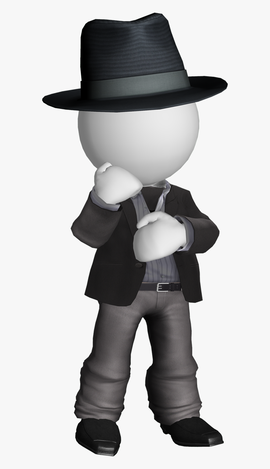 Man With Suit - 3d Man In A Suit, HD Png Download, Free Download