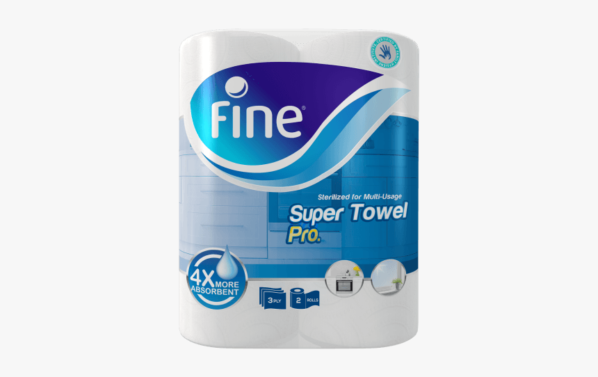 Fine Tissues Super Towel Pro - Fine Super Towel, HD Png Download, Free Download