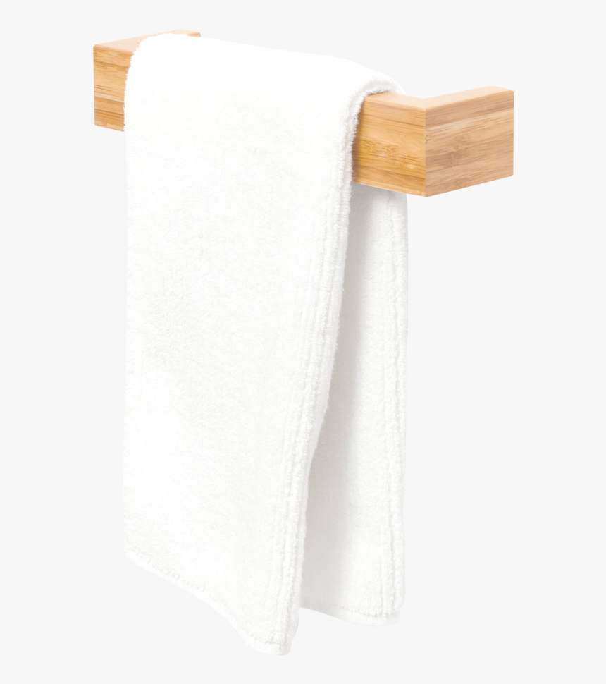 Slimline Hand Towel Rail In Bamboo - Towel, HD Png Download, Free Download