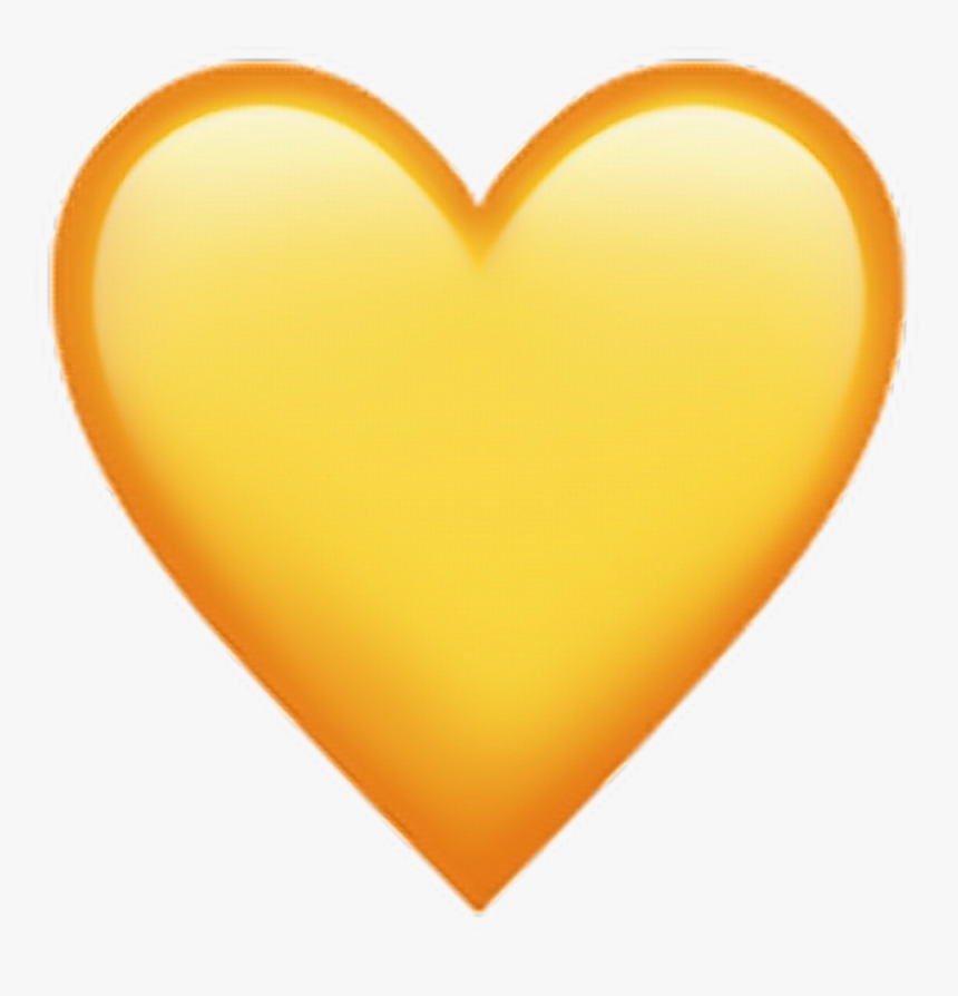 Corazones Emojis Png - Heart Emoji Yellow Png, Transparent Png, Free Download