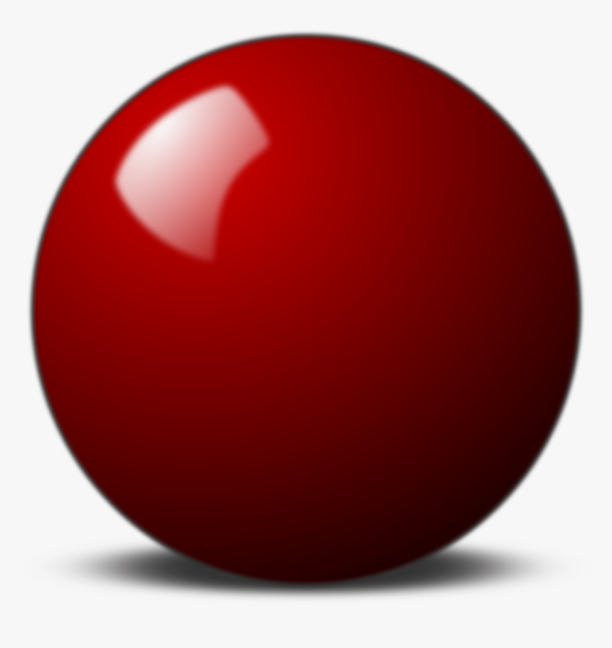 Red Snooker Ball Png, Transparent Png, Free Download