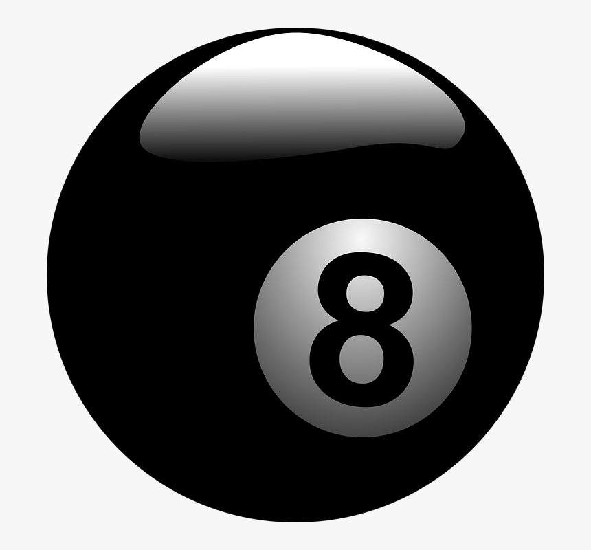 Transparent Billiard Balls Png - 8 Pool Ball Png, Png Download, Free Download