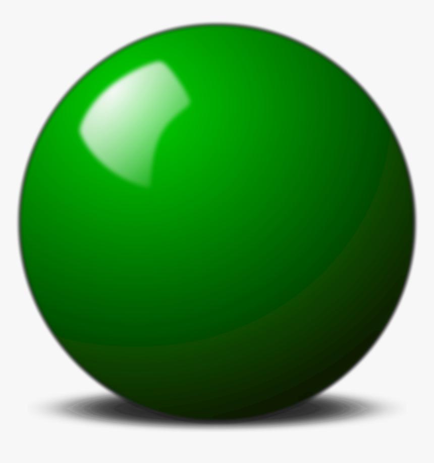 Transparent Billiard Balls Clipart - Green Snooker Ball Png, Png Download, Free Download