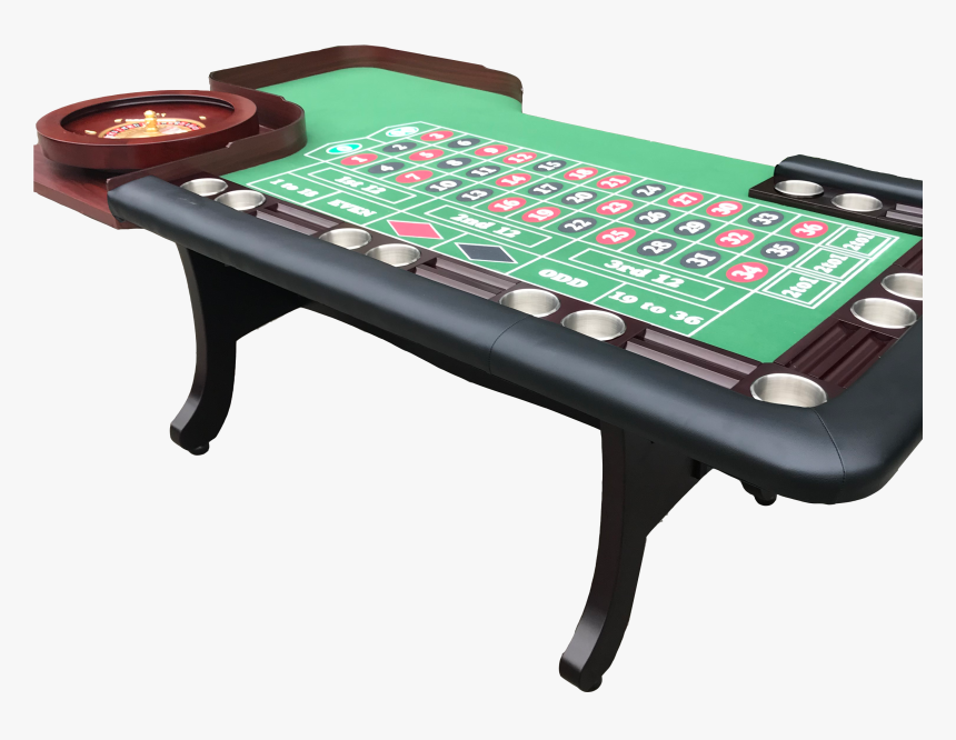 96inch Roulette Table With 18inch Wheel - Coffee Table, HD Png Download, Free Download