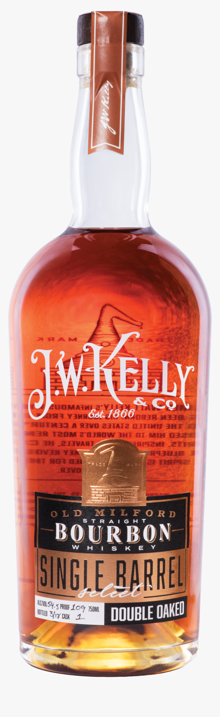 Single Barrel Select - Jw Kelly Single Barrel Select Double Oaked, HD Png Download, Free Download