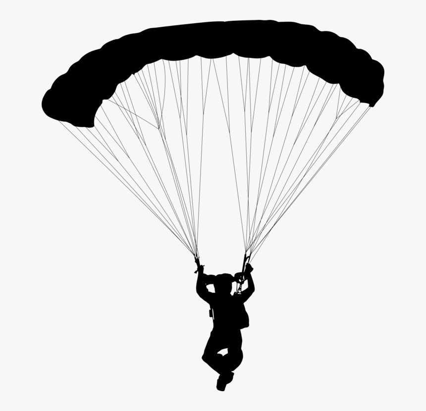 Paratrooper,air Sports,parachute - Parachuting, HD Png Download, Free Download